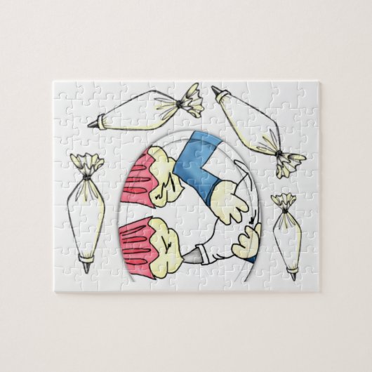 Jigsaw Puzzle Cake Decorator (Horizontal)