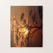 Jigsaw-Puzzle der Silhouette von Vultures in Tree Puzzle (Vertikal)