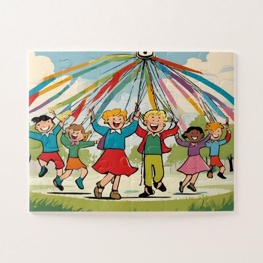Jigsaw-Puzzle des Kindes mit Geschenkboxen Puzzle (Horizontal)