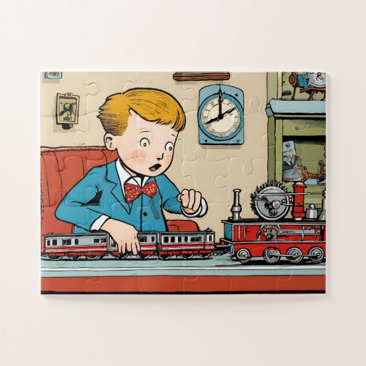 Jigsaw-Puzzle des Kindes mit Geschenkboxen Puzzle (Horizontal)