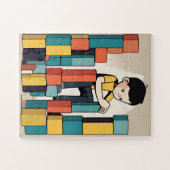 Jigsaw-Puzzle des Kindes mit Geschenkboxen Puzzle (Horizontal)