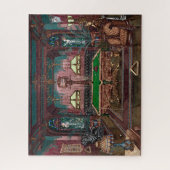 JIGSAW PUZZLE - Ein Poolraum um 1890 - P. Harnly (Vertikal)