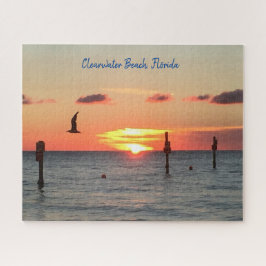 Jigsaw Puzzle eines Sonnenuntergangs am Clearwater