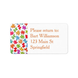 Jigsaw Puzzle Exchange kehrt zu mir Label Stickers Adressaufkleber