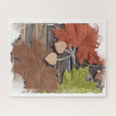 Jigsaw-Puzzle Fall Hearts Puzzle (Horizontal)