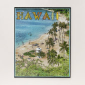 JIGSAW PUZZLE - farbenfrohe Hawaii Reiseplakat (Vertikal)