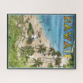 JIGSAW PUZZLE - farbenfrohe Hawaii Reiseplakat (Horizontal)