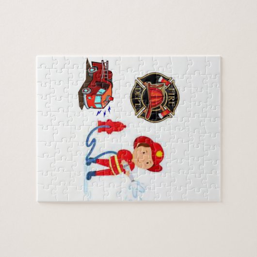 Jigsaw Puzzle Fireman (Horizontal)