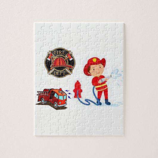 Jigsaw Puzzle Fireman (Vertikal)