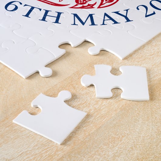 Jigsaw Puzzle for 2023 Coronation - Red Blue (Seite)