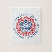 Jigsaw Puzzle for 2023 Coronation - Red Blue (Vertikal)