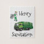 Jigsaw Puzzle Garbage Truck (Vertikal)