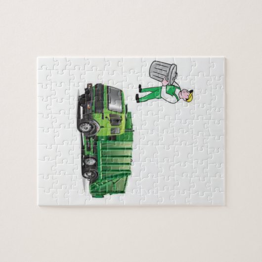 Jigsaw Puzzle Garbage Truck (Horizontal)