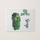 Jigsaw Puzzle Garbage Truck (Horizontal)