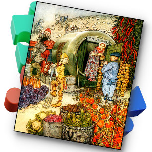 JIGSAW PUZZLE - Gemüsegarten - Vintage
