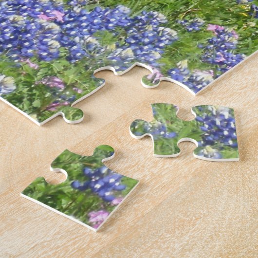 Jigsaw Puzzle Geschenkboxen Bluebonnets und Wildbl (Seite)