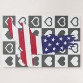 Jigsaw Puzzle Hearts (Horizontal)