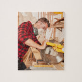 Jigsaw Puzzle I Carpenter in Werkstatt (Vertikal)