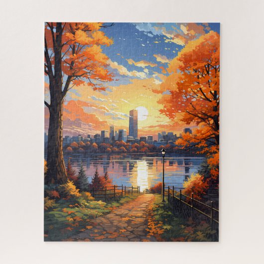 Jigsaw Puzzle im Herbst (Vertikal)