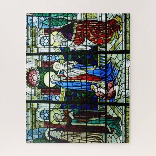 Jigsaw Puzzle: Jesus & Mary gestanztes Glas Puzzle (Vertikal)