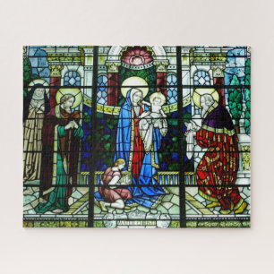 Jigsaw Puzzle: Jesus & Mary gestanztes Glas Puzzle