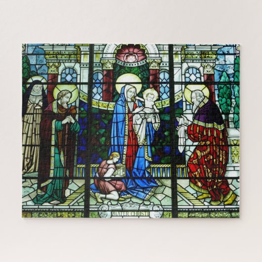 Jigsaw Puzzle: Jesus & Mary gestanztes Glas Puzzle (Horizontal)