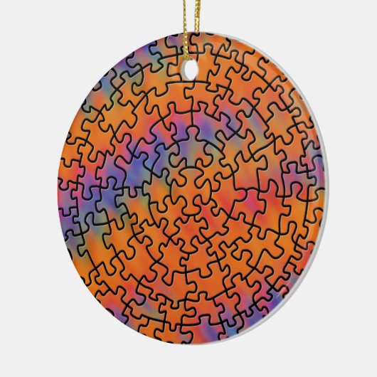 Jigsaw Puzzle Keramikornament (Links)