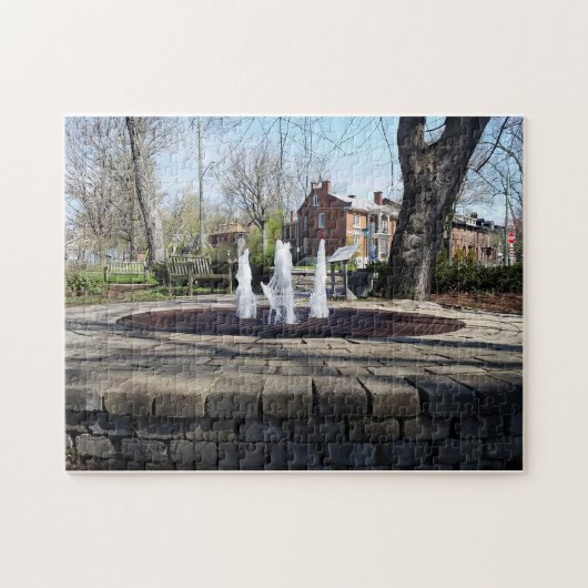 Jigsaw Puzzle - Kingston Ontario Park Fountain (Horizontal)