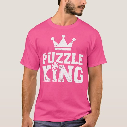 Jigsaw-Puzzle-König T-Shirt (Vorderseite)
