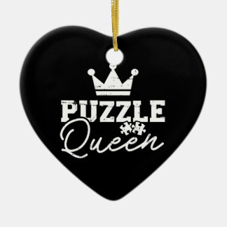 Jigsaw-Puzzle-Königin Keramik Ornament