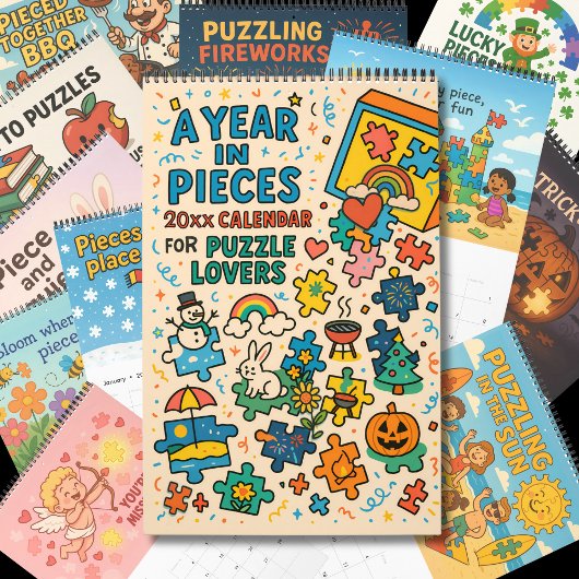 Jigsaw Puzzle Liebhaber Geschenk A Year in Pieces Kalender