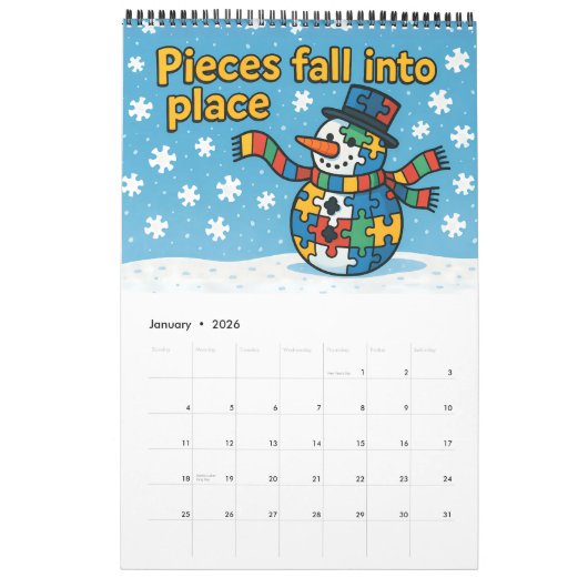 Jigsaw Puzzle Liebhaber Geschenk A Year in Pieces Kalender (Jan 2026)