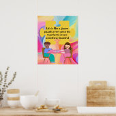 Jigsaw Puzzle Liebhaber Geschenkposter Leben ist Poster (Küche)