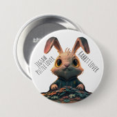 Jigsaw Puzzle Liebhaber und Kaninchenliebhaber Button (Vorne & Hinten)