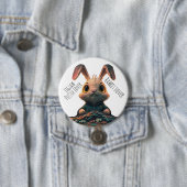 Jigsaw Puzzle Liebhaber und Kaninchenliebhaber Button (Beispiel)