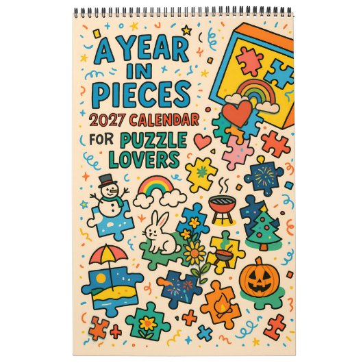 Jigsaw Puzzle lovers gift A Year in Pieces – 2027 Kalender (Titelbild)