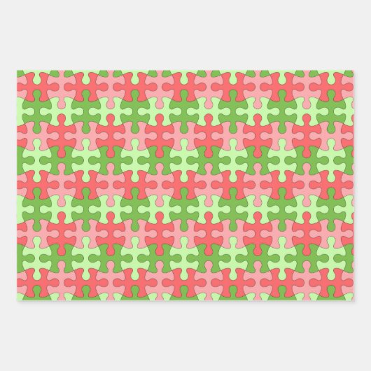 Jigsaw Puzzle Lovers Wrapping Paper Set Geschenkpapier Set (Vorderseite 2)