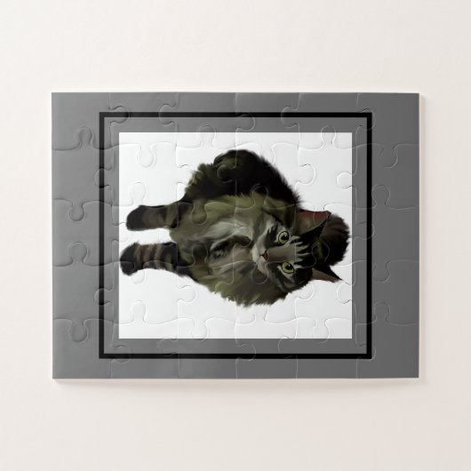 Jigsaw Puzzle Maine Coon Cat (Horizontal)