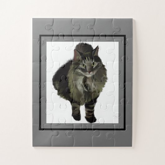 Jigsaw Puzzle Maine Coon Cat (Vertikal)