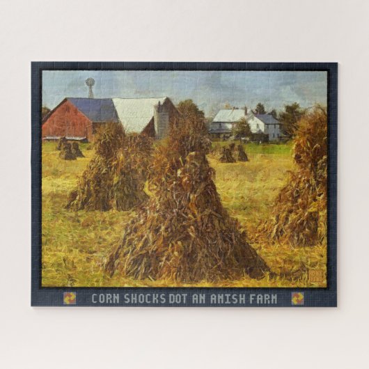 Jigsaw Puzzle Maisschocks Dock an Amish Farm (Horizontal)