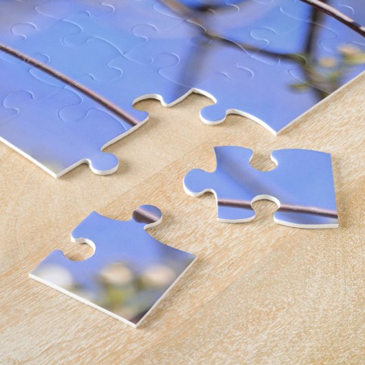 Jigsaw Puzzle männlich nördlichen Kardinal in Baum (Seite)