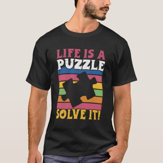 Jigsaw Puzzle Master Puzzle T-Shirt (Vorderseite)