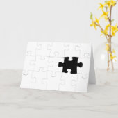 Jigsaw Puzzle mit Vermisstem Stück Karte (Gelbe Blume)