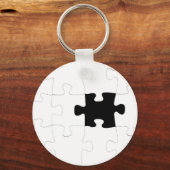 Jigsaw Puzzle mit Vermisstem Stück Schlüsselanhänger (Vorderseite)