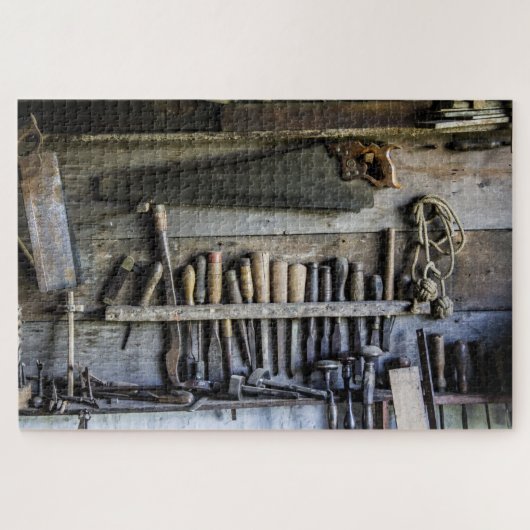 Jigsaw Puzzle mit Vintagen Tools (Horizontal)