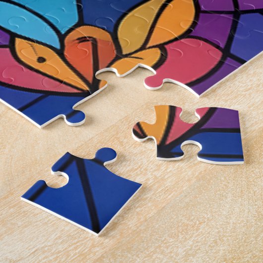 Jigsaw Puzzle Mosaic gesteinigte Glaskatze (Seite)