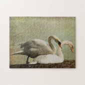 JIGSAW PUZZLE-NESTING SWANS PUZZLE (Horizontal)