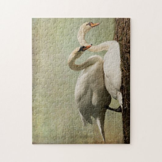 JIGSAW PUZZLE-NESTING SWANS PUZZLE (Vertikal)