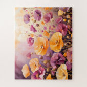 Jigsaw Puzzle of Poppies in einem Feld weichen Far (Vertikal)