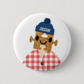 Jigsaw Puzzle Person Games Head Button (Vorderseite)